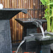 3 Tier Cascade Fountain charcoal water flow