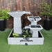 3 Tier Cascade Water Feature grey front view