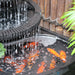 3 tier Corner Bowl Balinese Style Water Fountain with goldfish