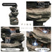 6 Tier Cascade Rock Water Feature Fountain key features
