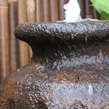 Aegean Balinese Style Fountain Rust Top View