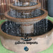 Aqua Falls Water Fountain rust colour basin view