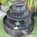 Aqua Falls birdbath Fountain charcoal upperview