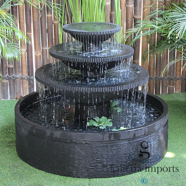 Aqua Falls Balinese style water feature charcoal front view