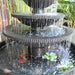 Aqua Falls Balinese style water feature charcoal middle section view