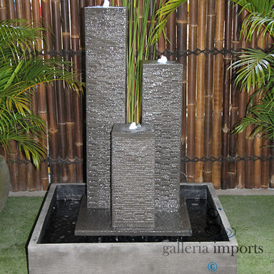 Atlantis Balinese Style Fountain front view grey colour