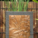Bamboo Copper Wall Balinese Style water feature fountain grey upper view