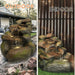 Cascade Rock Water Feature Fountain Outdoor and Indoor Views