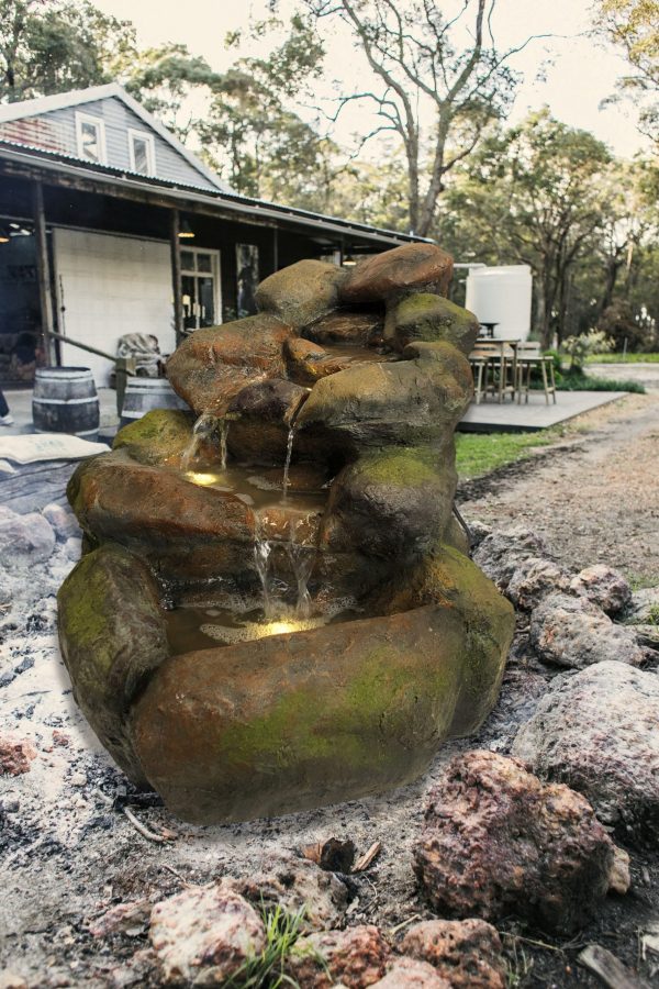 Cascade Rock Water Feature Fountain Outdoor view