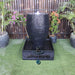 Cigar Urn Balinese Style water feature fountain charcoal front view