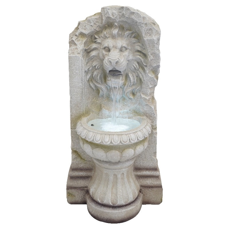 Classic Lion Head Water Feature Fountain