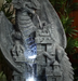 water fountain dragon castle Closeup middle section view