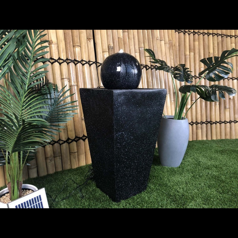 Elegant Solar Ball Water Feature Fountain with LED — Top Fountains