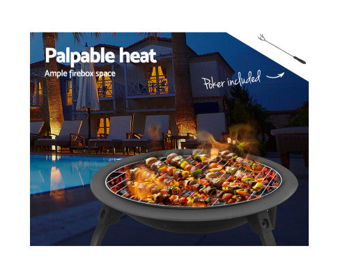 FlameNest Portable Charcoal Grill and Smoker Fire Pit: Your Ultimate Outdoor Cooking Companion