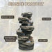 Four Features for 6 Tier Cascade Rock Water Feature Fountain
