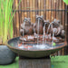 Frog Pond  Bowl Fountain with goldfish