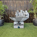 Frog Pond Bowl Water Fountain Grey Ftont view