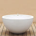 Front view of Mini Volcano Bubbler Bowl Fountain White color View