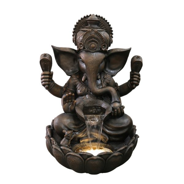 Gajanan Lord Ganesha Elephant Water Feature Fountain