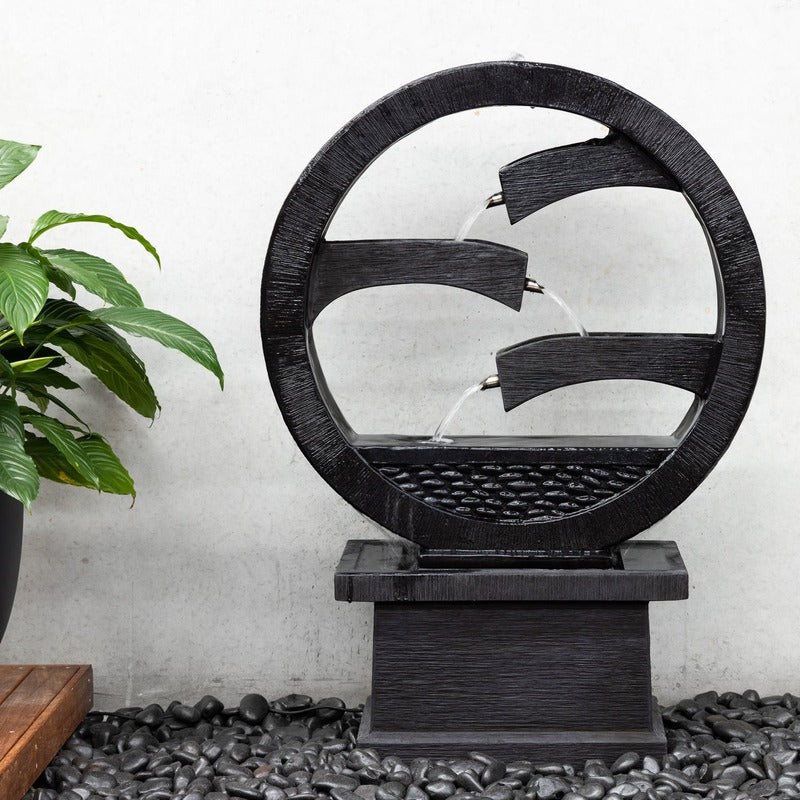 Harmony Water Feature Fountain Charcoal colour