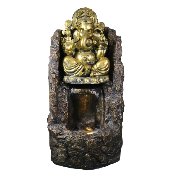 Lord Ganesha Waterfall Water Feature Fountain