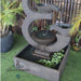 Lotus Cascade Balinese Water Feature Grey Right Angle