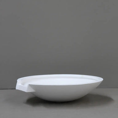 Matte White Wok with Spillway Small Size