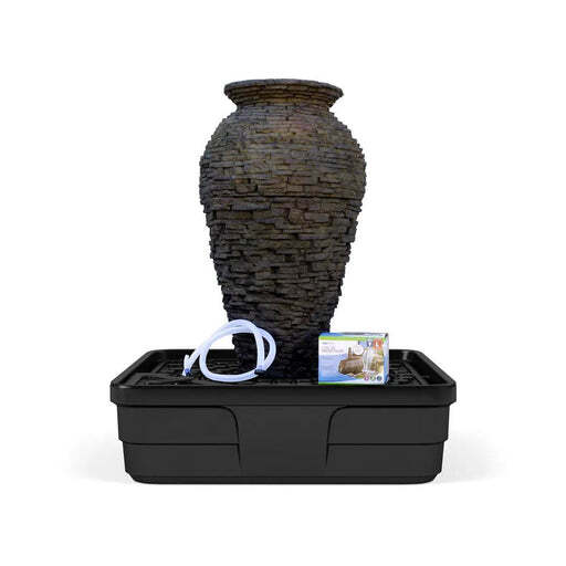 Stacked Slate Urn Fountain Kit