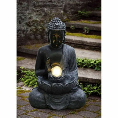 Mindful Glow Buddha Water Feature at garden