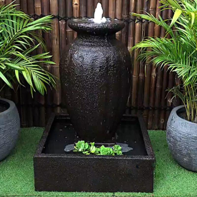 Mini Aegean Urn Water Fountain Fronv View