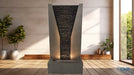 Modern Panel Water Wall Feature Fountain with LED for Livingroom