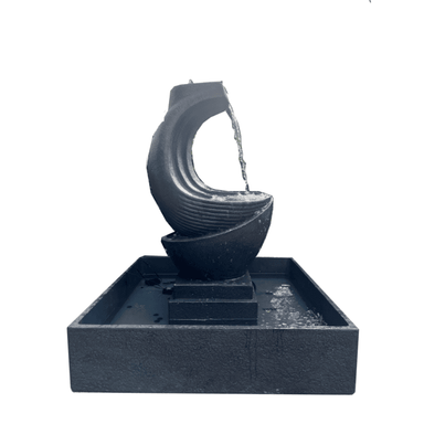 Modern Curved Artistry Abstract Fountain