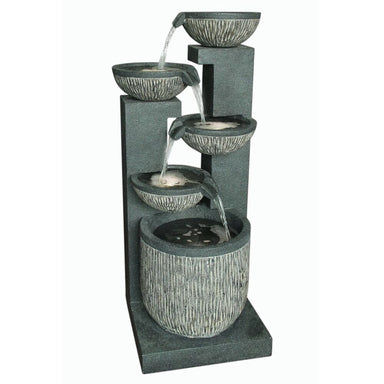 Multi Plate Bowls Cascade Water Feature Fountain main view
