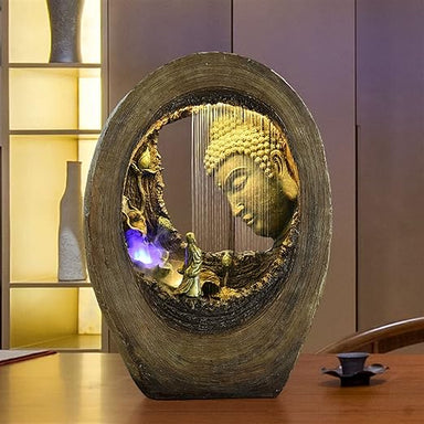 Rain Buddha Abstract Water Feature Fountain  on the desk