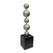 Short Stainless Steel Balls Water Feature Fountain Slight Leftview