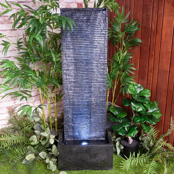 Slate Trickle Wall Water Feature Fountain with LED view