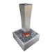 Square Column Stainless Steel Water Feature Main View