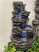 Stacked Slates 5-Tier Rock Pool Water Feature Fountain slight right view