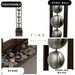 Stainless Steel Ball Water Feature Fountain Closel look