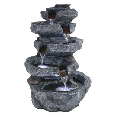 Stone Haven 5-Tier Cascade Water Feature