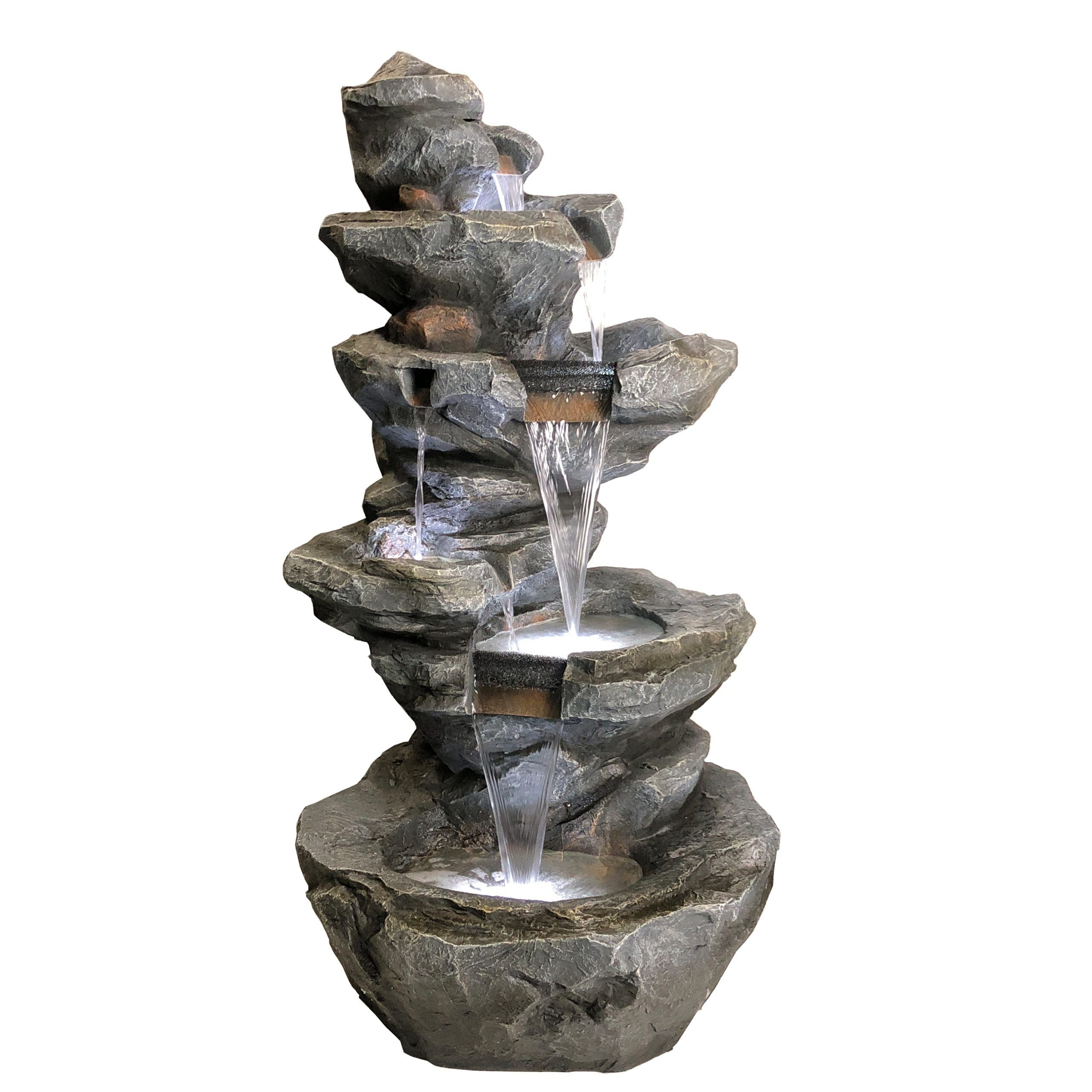 Summit Rock Stream Cascade Water fountain front view