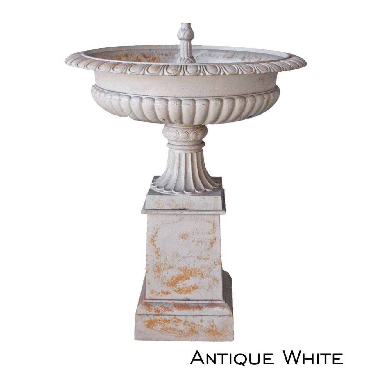 Toulouse Cast Iron Urn Water Feature Fountain Antique White