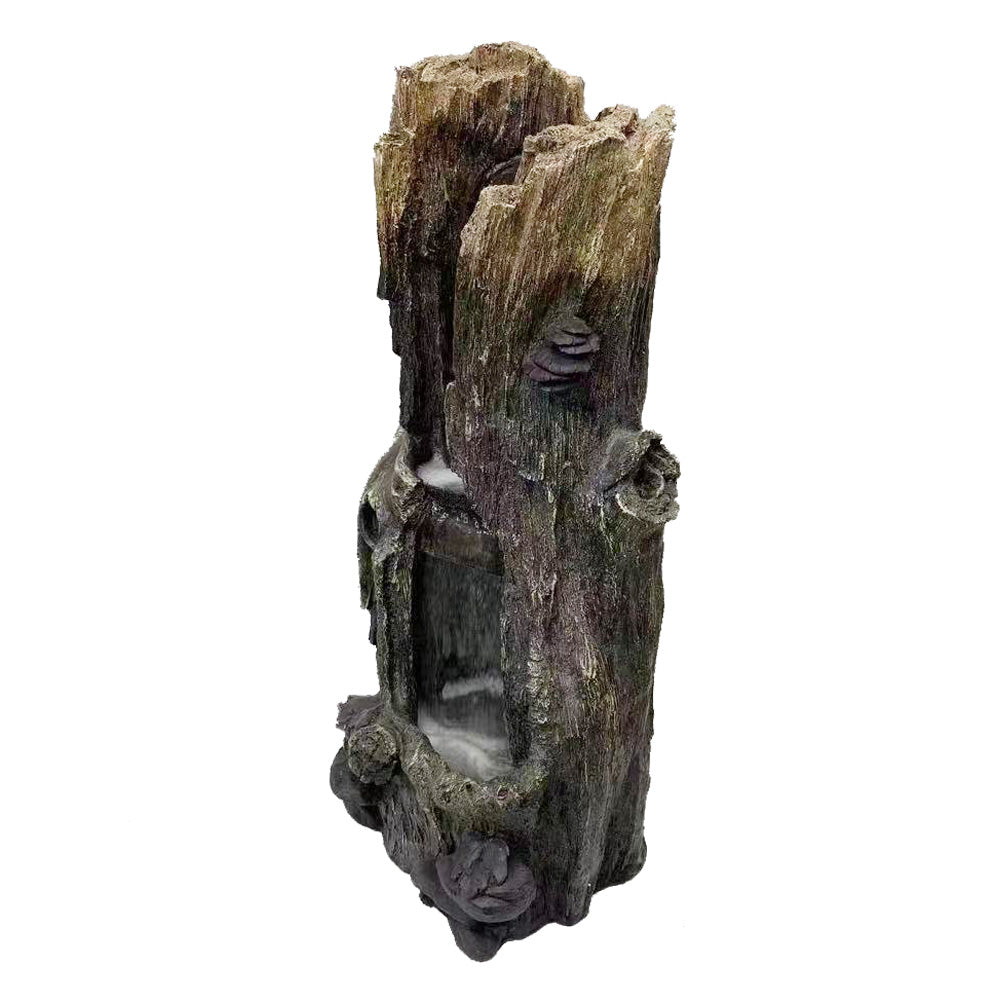 Tree Trunk Log Water Fountain Water Feature Rightview