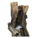 Tree Trunk Cascade Log Water Fountain Water Feature upperview