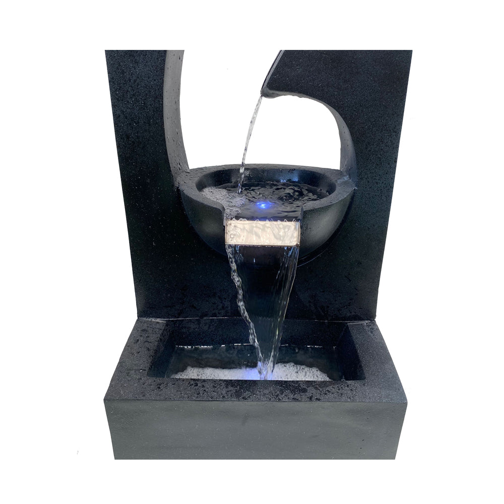Triple Drops Water Feature Fountain closeup