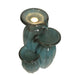 Triple Ceramic Vase Cascade Water Featire with top view