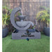 Verona Cascade Balinese Water Feature Grey Front View