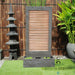 Zig Zag Copper Wall Water Feature main view