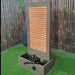 Zig Zag Copper Wall Water Feature right angle