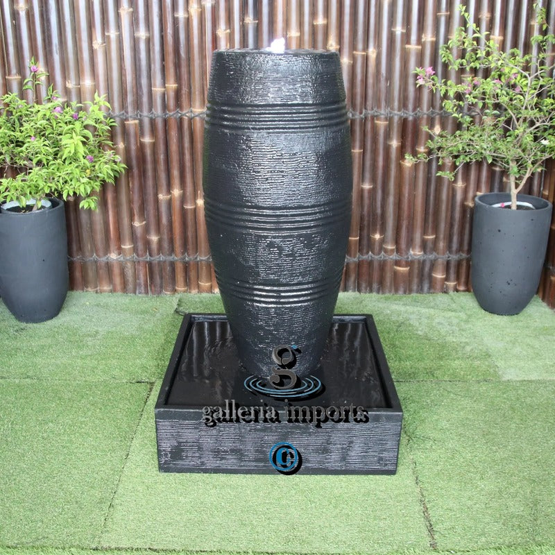 cuban fountain charcoal front view